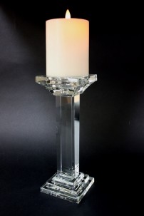  11"H CRYSTAL CANDLESTICK  [901244]